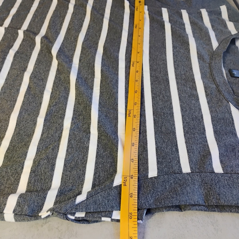 Rubzoof 2 Piece Outfit Gray Striped Womens Large Lightweight Lounge Travel - Picture 12 of 16